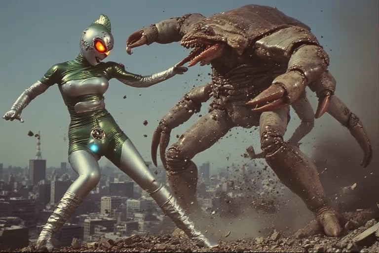 Cover art for Kyodai-Warrior : Giant of Hope, a tokusatsu scenario on AI Dungeon