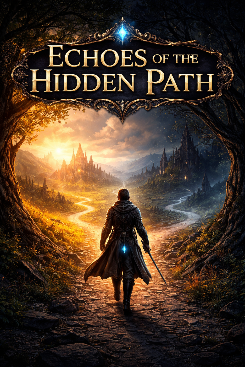Cover art for Echo of the Hidden Path, a rpg scenario on AI Dungeon