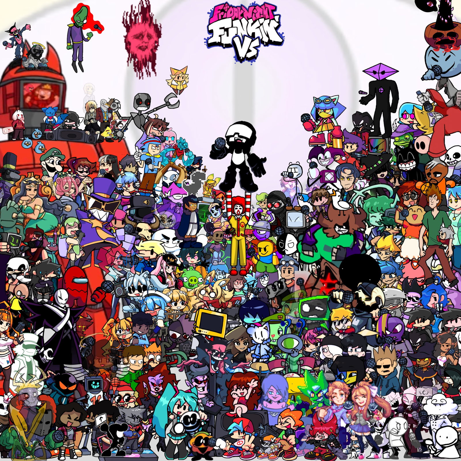 Cover art for The FNF Multiverse, a fnf scenario on AI Dungeon