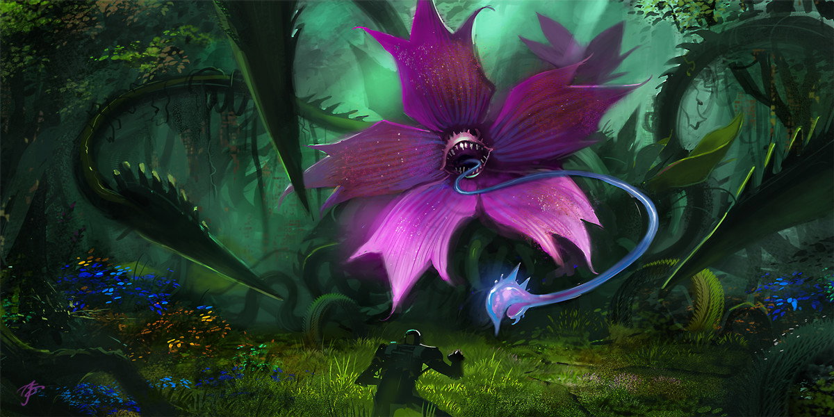 Cover art for Reincarnated into a carnivorous plant, a magic scenario on AI Dungeon