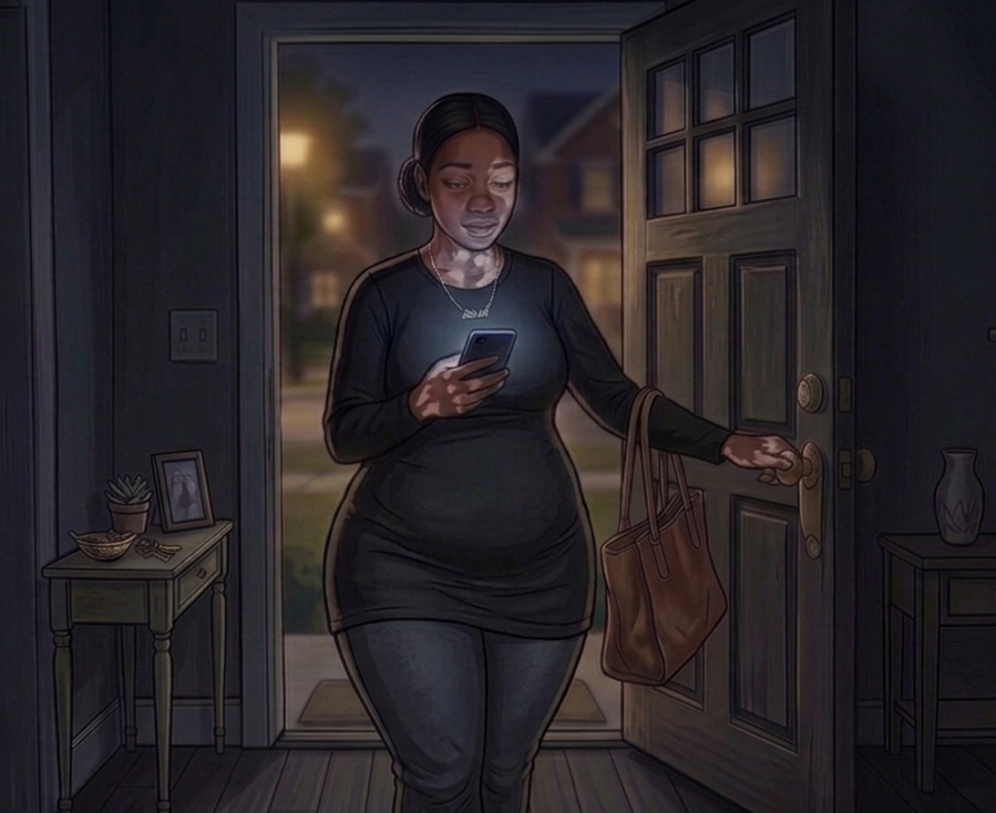 Cover art for Footsteps in the dark, a letting go scenario on AI Dungeon