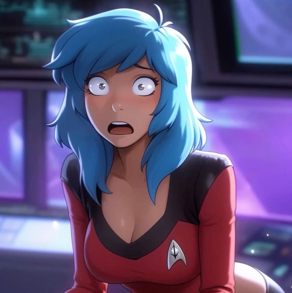 Cover art for Yes, My Captain Is Hot — This Is a Problem, an inner self scenario on AI Dungeon