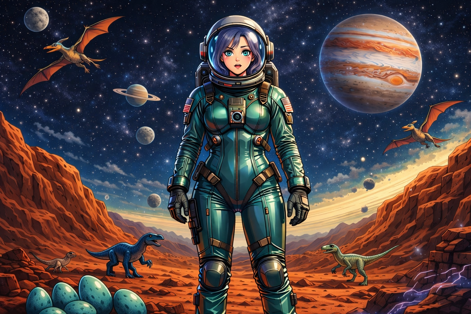 Cover art for Prehistoric Expanse, an inner self scenario on AI Dungeon
