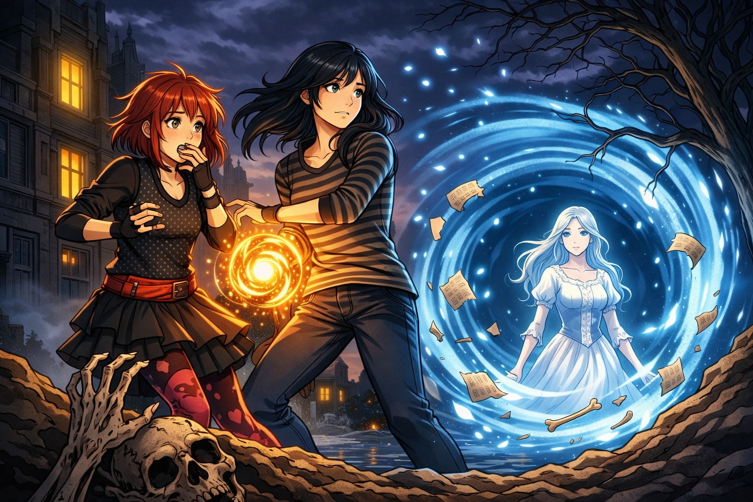 Cover art for Ghost World - Academy, a modern day scenario on AI Dungeon