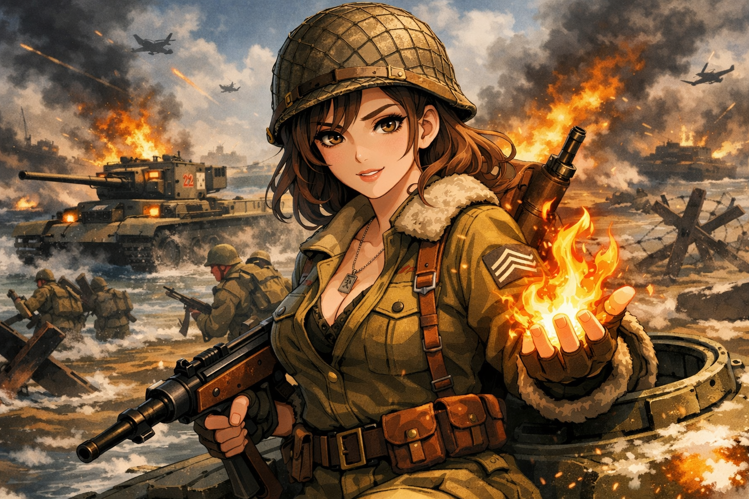 Cover art for D-Day Was Not Normal - Awakened, a powers scenario on AI Dungeon
