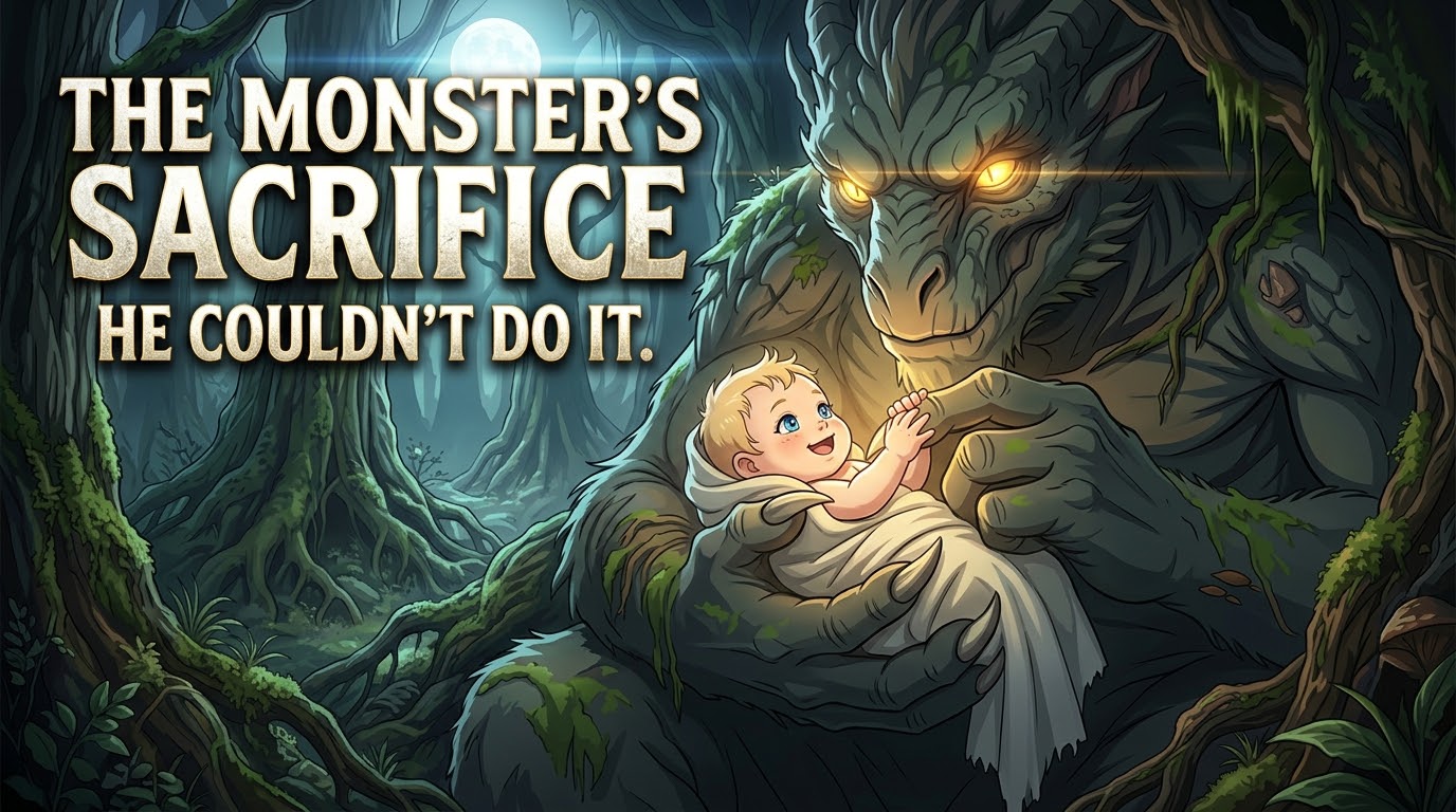 Cover art for The Monster Adopted a Human, an inner self scenario on AI Dungeon