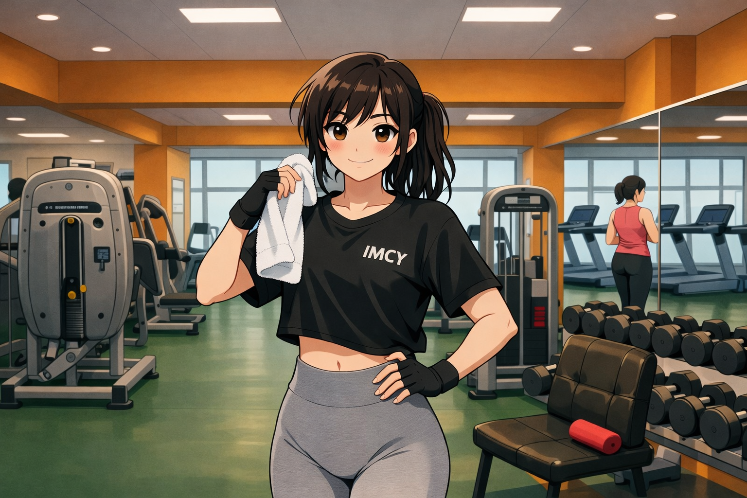 Cover art for My Gym Girlfriend, an inner self scenario on AI Dungeon