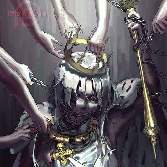 Cover art for Serve Your Queen, a politics scenario on AI Dungeon