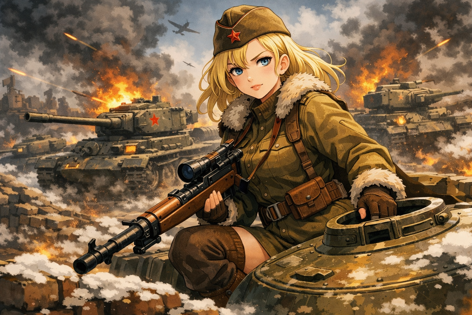 Cover art for Battle of Kursk - Awakened, a powers scenario on AI Dungeon