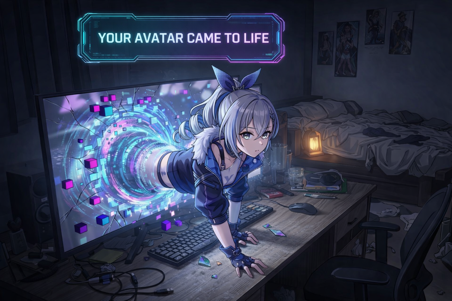 Cover art for Your Avatar Came to Life, an inner self scenario on AI Dungeon