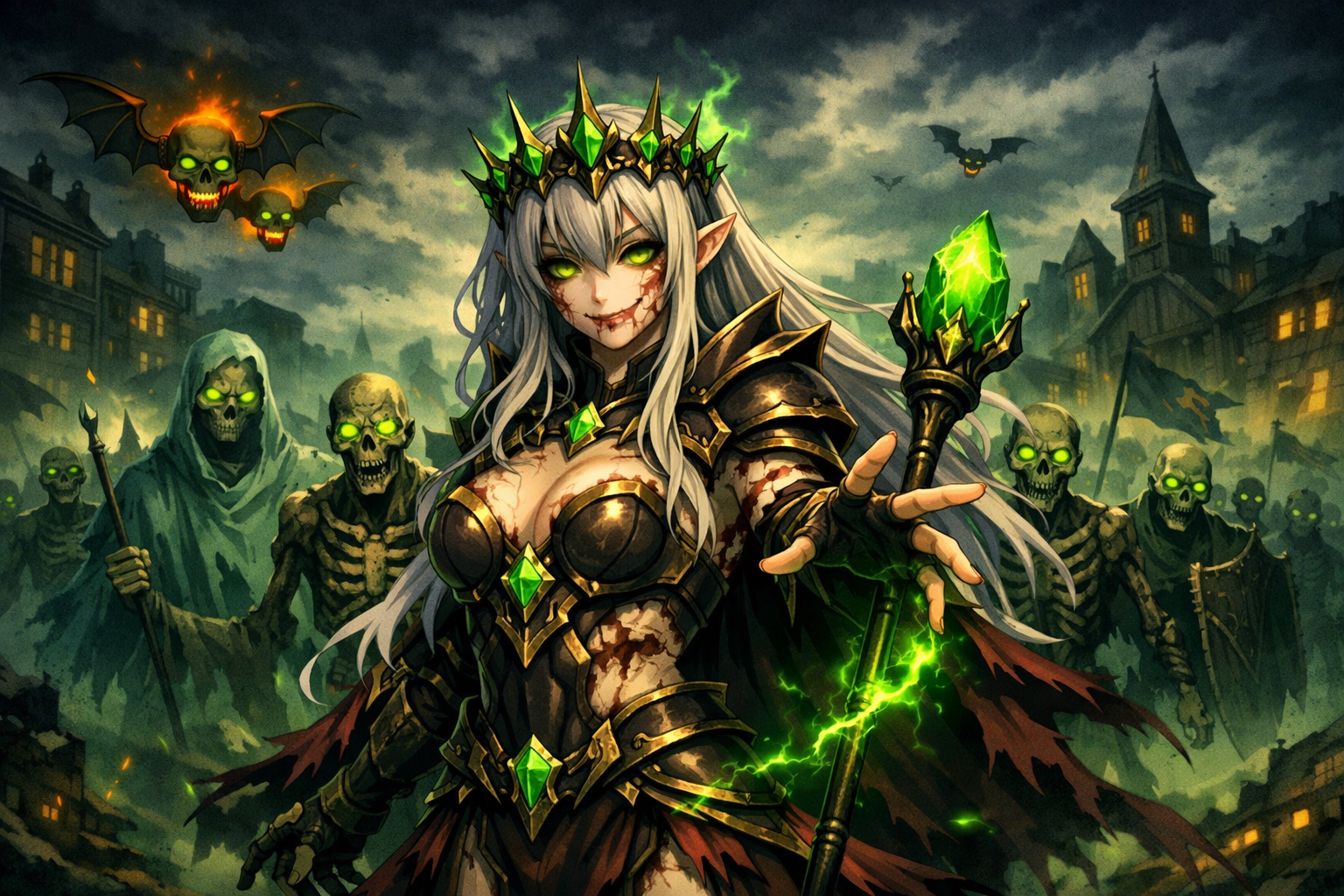 Cover art for Awakened: Rise of the Undead Queen, a modern day scenario on AI Dungeon