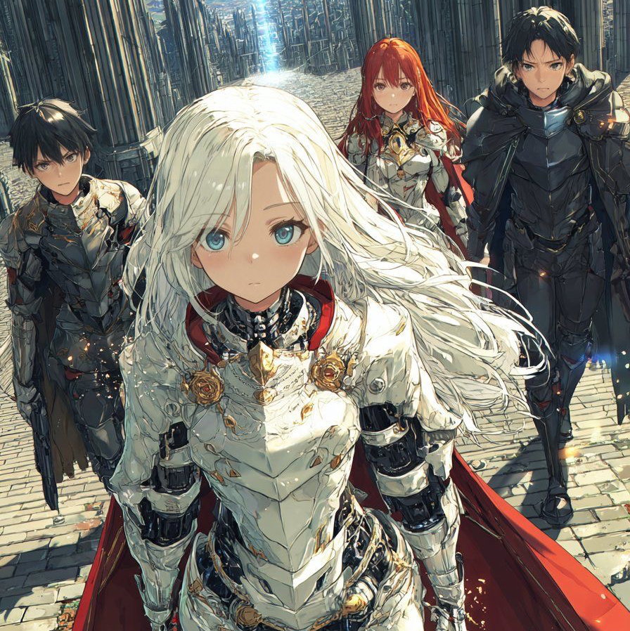 Cover art for The Hero’s Party is Evil, a fantasy scenario on AI Dungeon