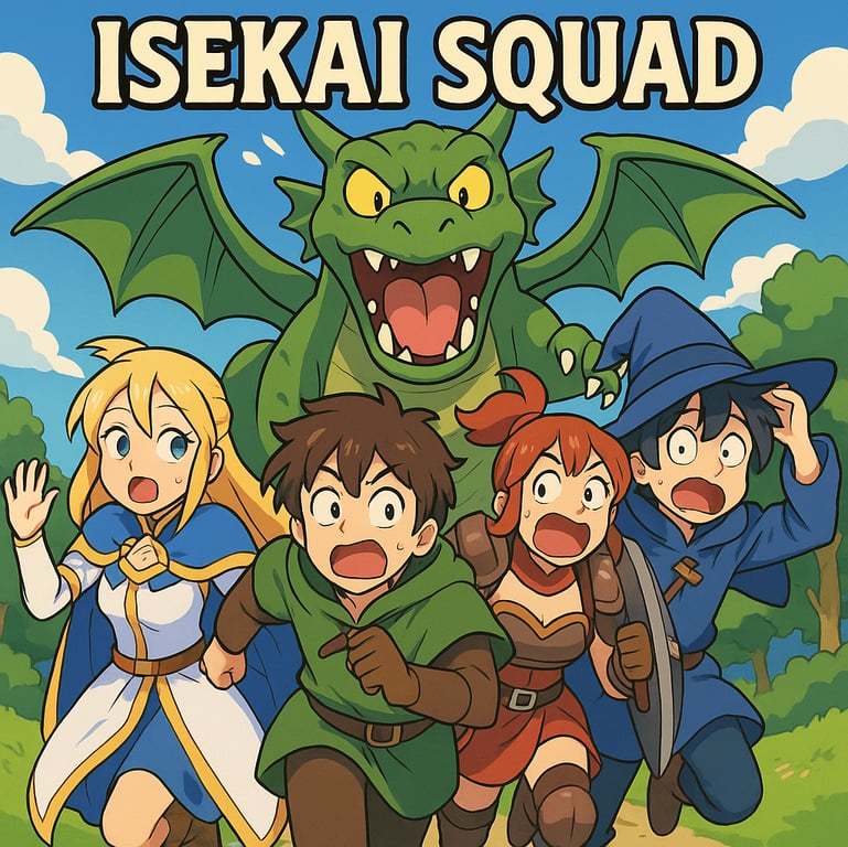 Cover art for Isekai Squad, an isekai scenario on AI Dungeon