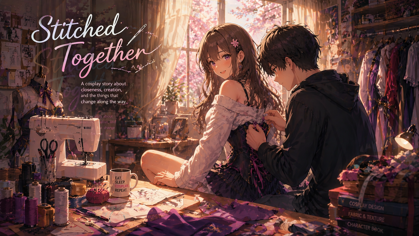 Cover art for 🎠Stitched Together, a romance scenario on AI Dungeon