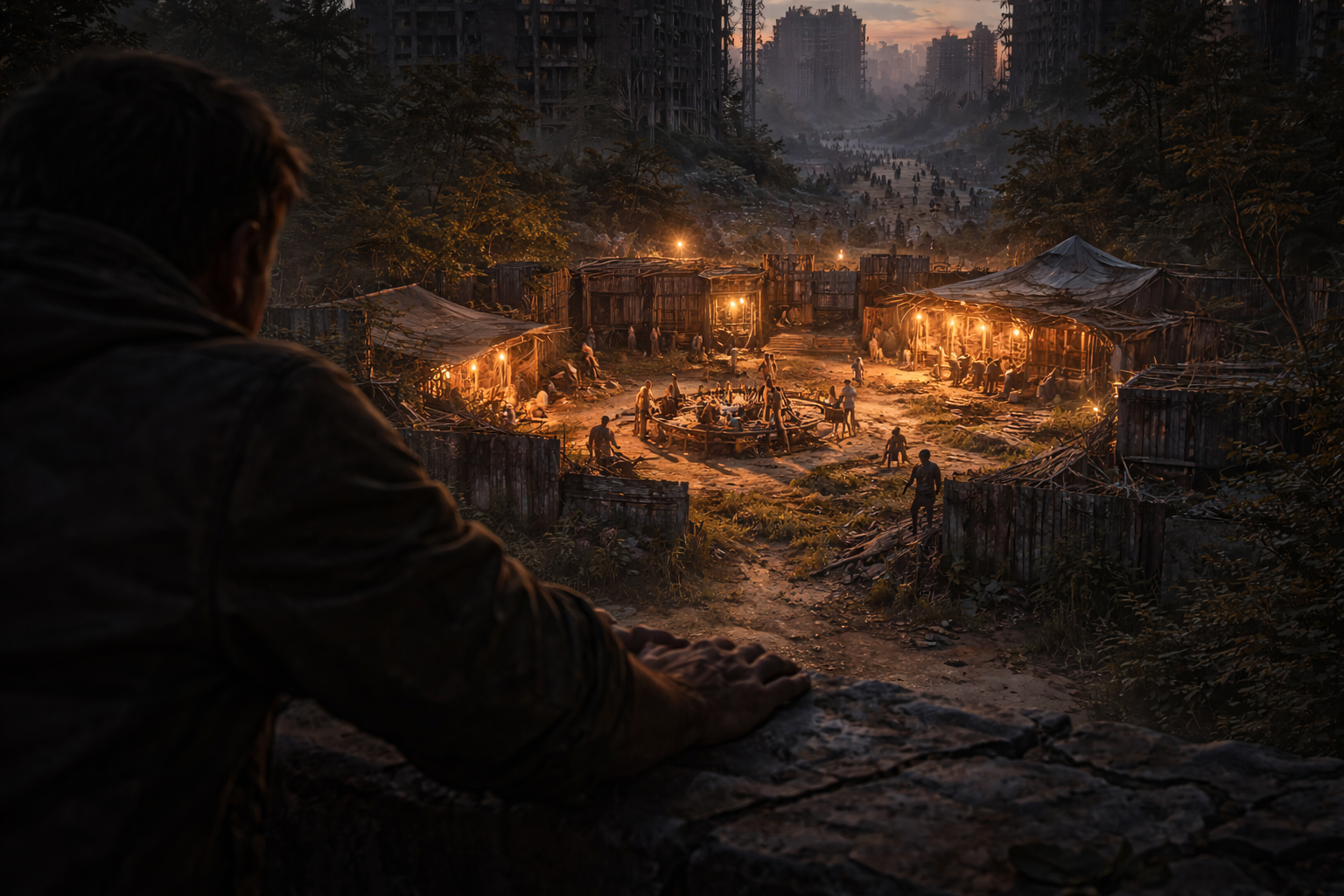 Cover art for Outside the Horde, a survival scenario on AI Dungeon