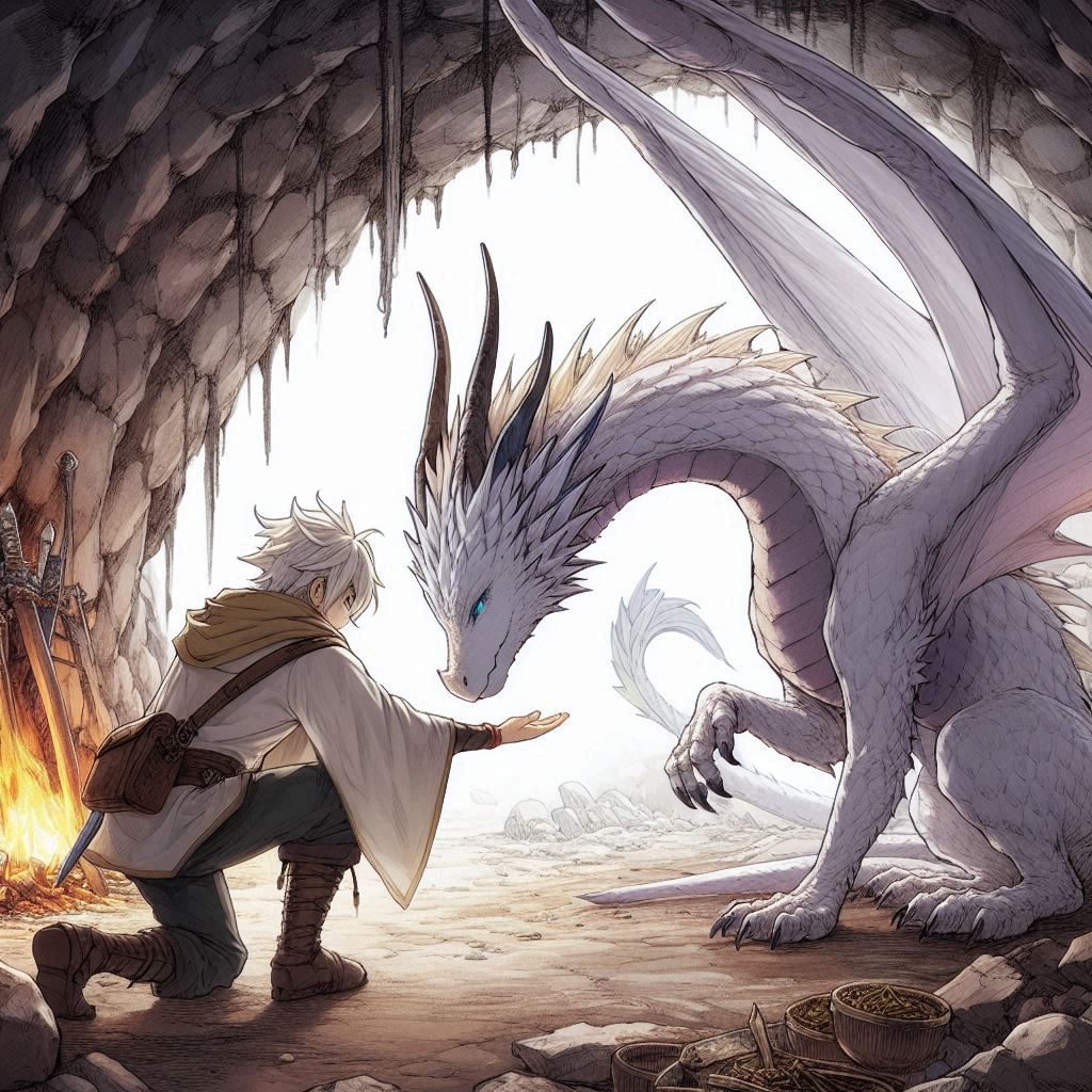 Cover art for I Reincarneted as a Monster and a Dragon Submitted to Me!, a dragons scenario on AI Dungeon