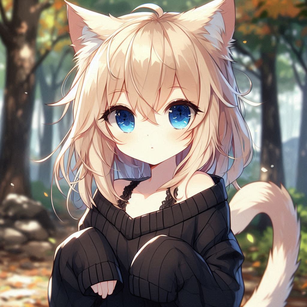 Cover art for Your Catgirl, Mia!, a catgirl scenario on AI Dungeon