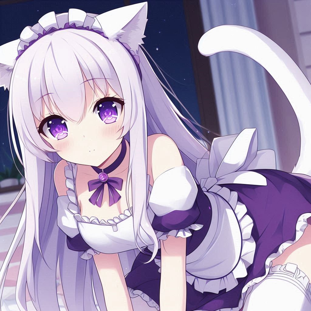 Cover art for Multi-Dimensional Maid Service, a catgirl scenario on AI Dungeon