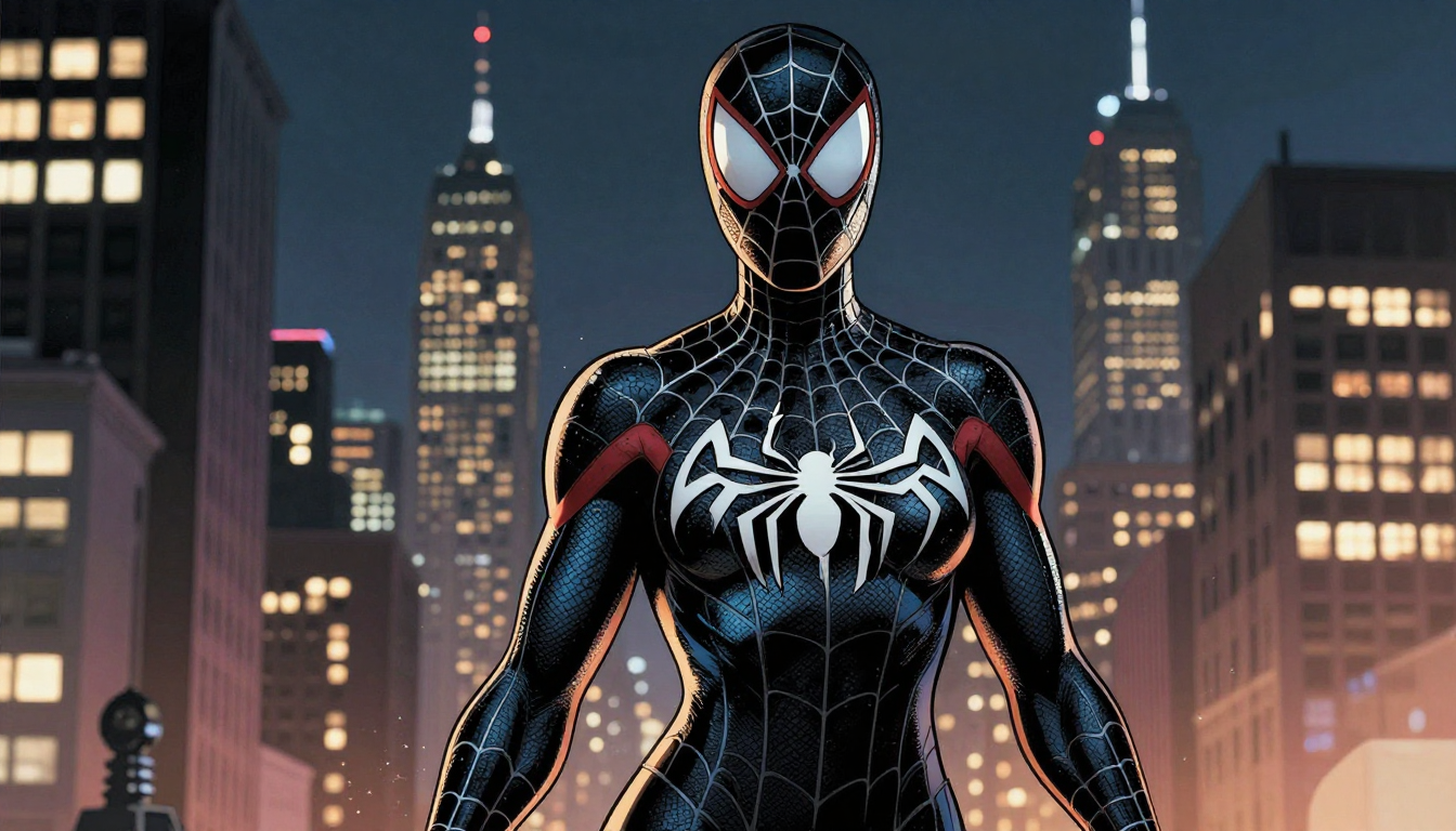 Cover art for Spider-Man: Symbiotic Awakening, a spider man scenario on AI Dungeon