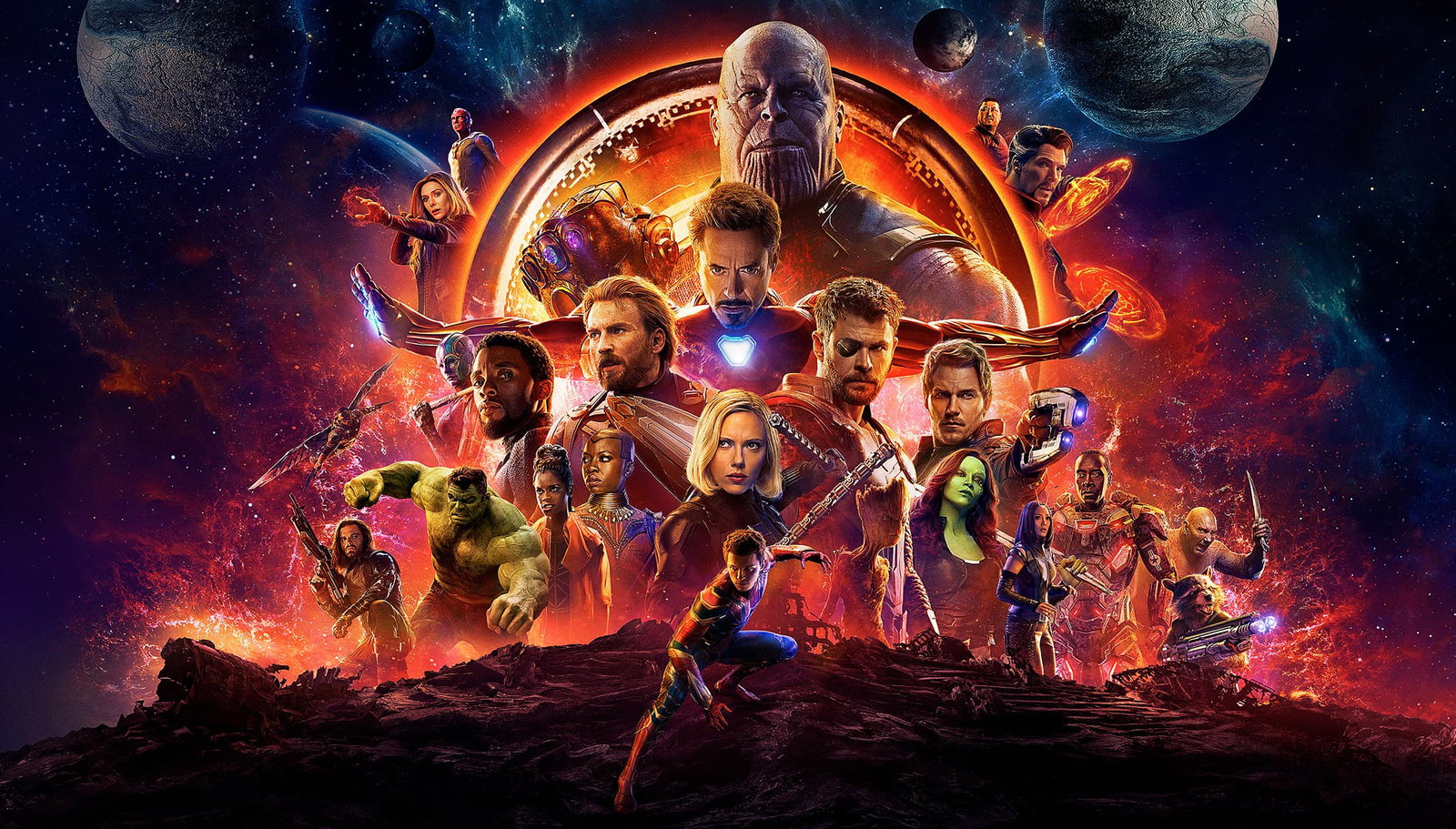 Cover art for Avengers: Infinity War, an avengers scenario on AI Dungeon