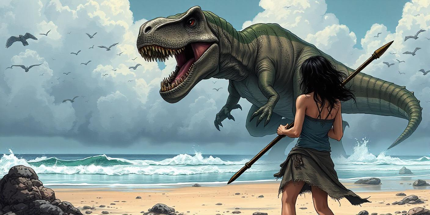Cover art for Isle of Giants, a survival scenario on AI Dungeon