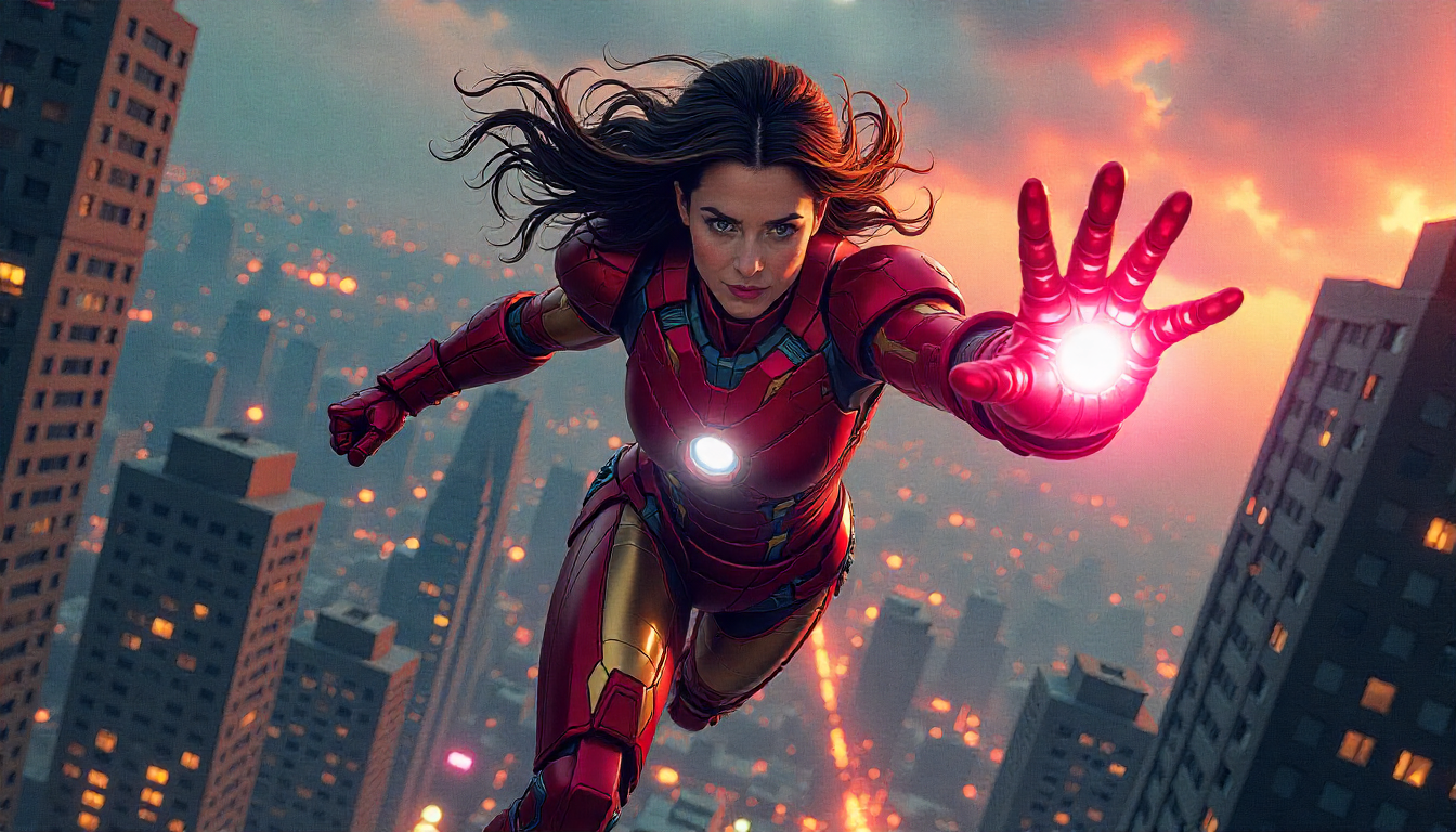 Cover art for Iron Legacy: After the Endgame, an iron man scenario on AI Dungeon