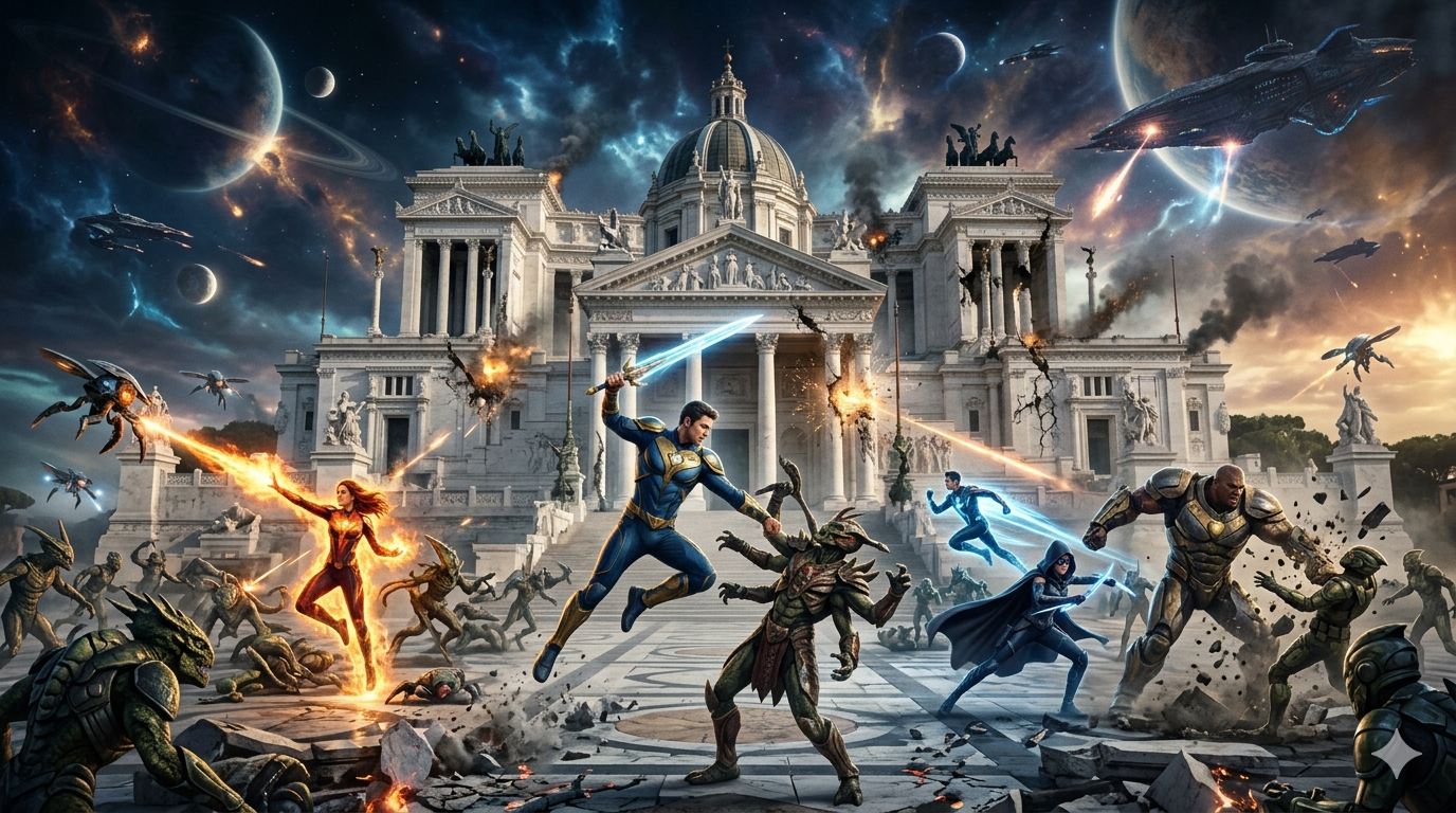 Cover art for Battleworld: Dominion of the Hidden Stones, an invincible scenario on AI Dungeon