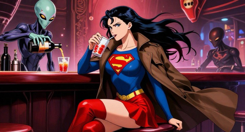 Cover art for Supergirl: Fallen Hope, a supergirl scenario on AI Dungeon