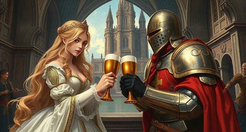 Cover art for The Princess’s Masquerade, a fantasy scenario on AI Dungeon