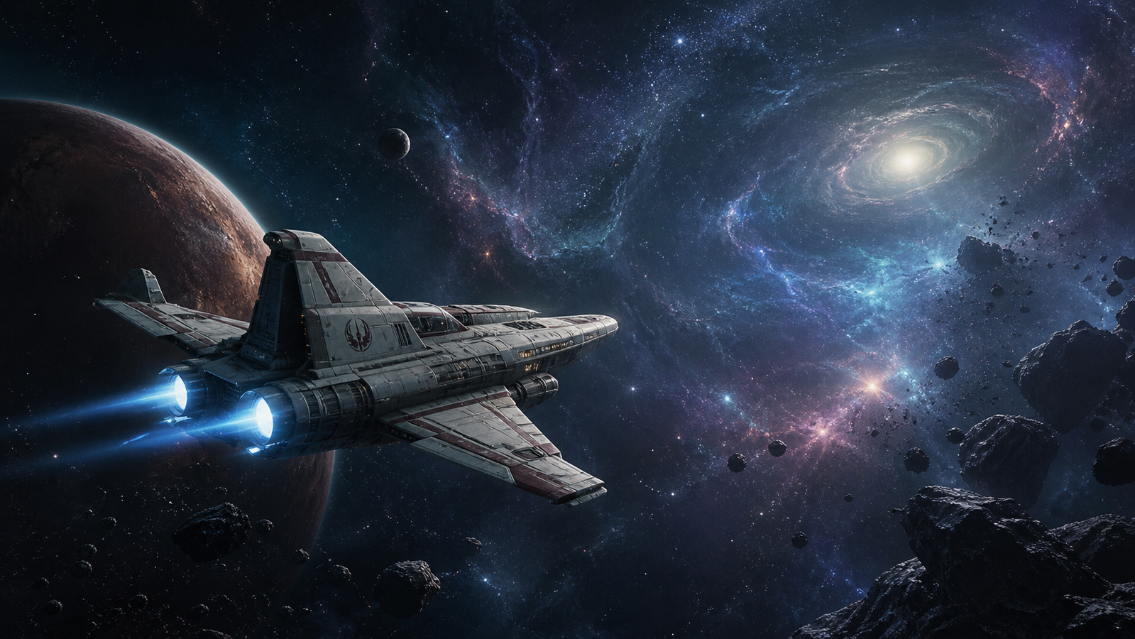 Cover art for Star Wars: Edge of the Republic, a star wars scenario on AI Dungeon