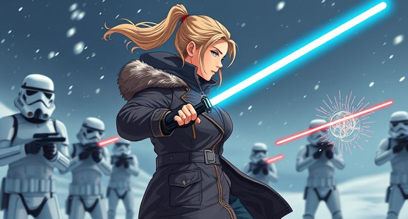 Cover art for Shadows of the Empire: Echoes of the Past, a star wars scenario on AI Dungeon