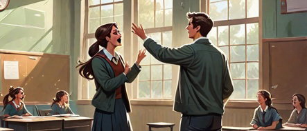 Cover art for Teacher and student body swap, a body swap scenario on AI Dungeon