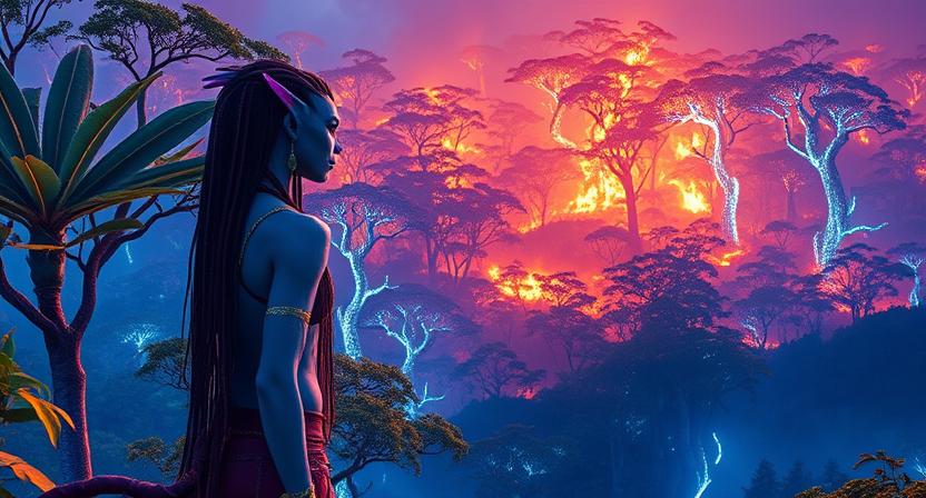 Cover art for Avatar: War for Pandora, an avatar scenario on AI Dungeon
