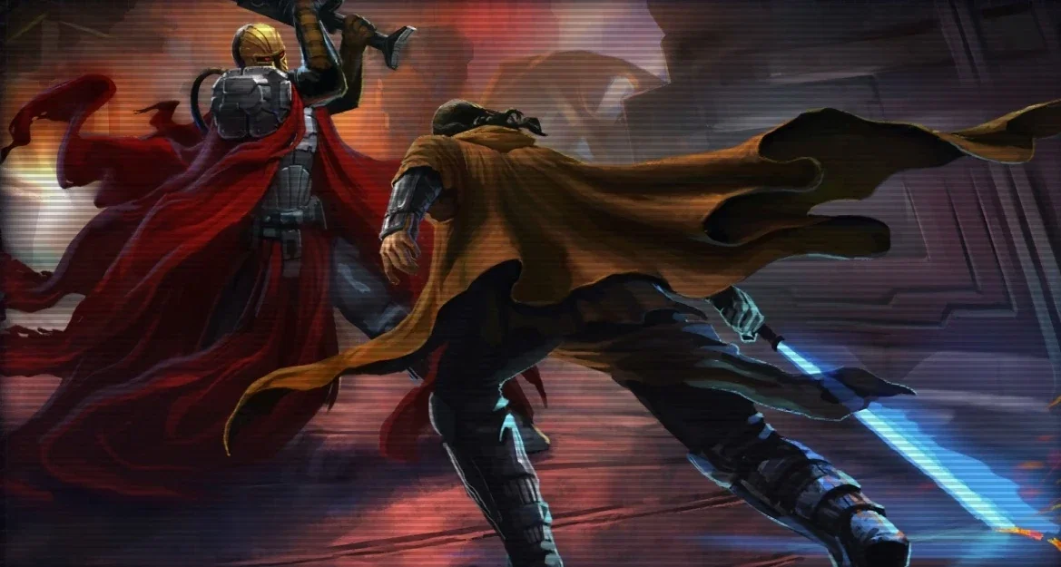 Cover art for Star Wars: The Mandalorian Wars, a star wars scenario on AI Dungeon