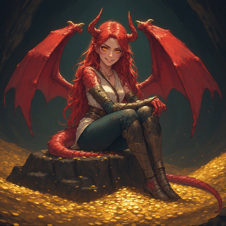 Cover art for Kidnapped by dragon, a fantasy scenario on AI Dungeon