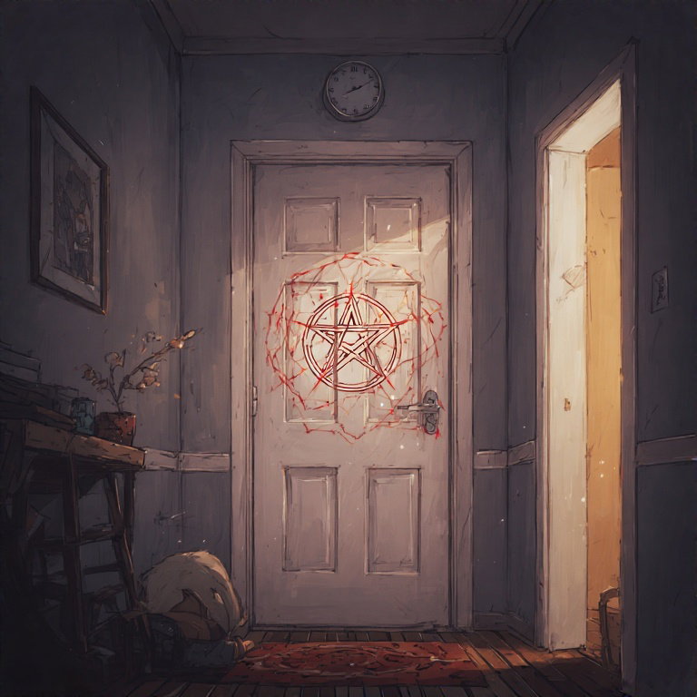Cover art for The cultists next door, a modern scenario on AI Dungeon