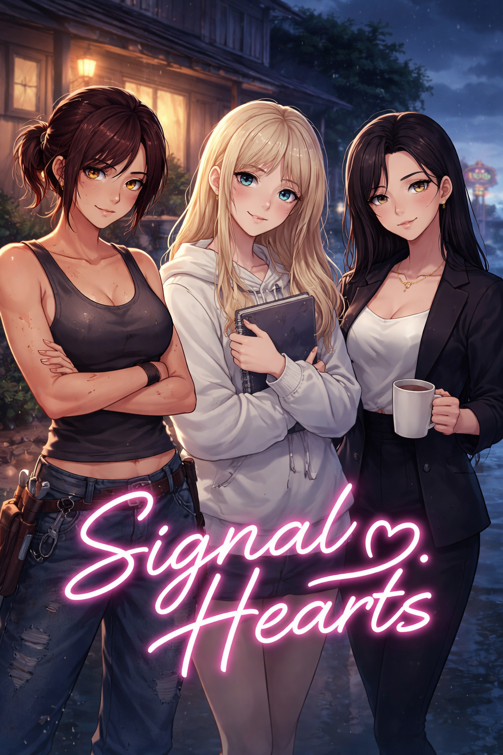 Cover art for Signal Hearts, a romance scenario on AI Dungeon
