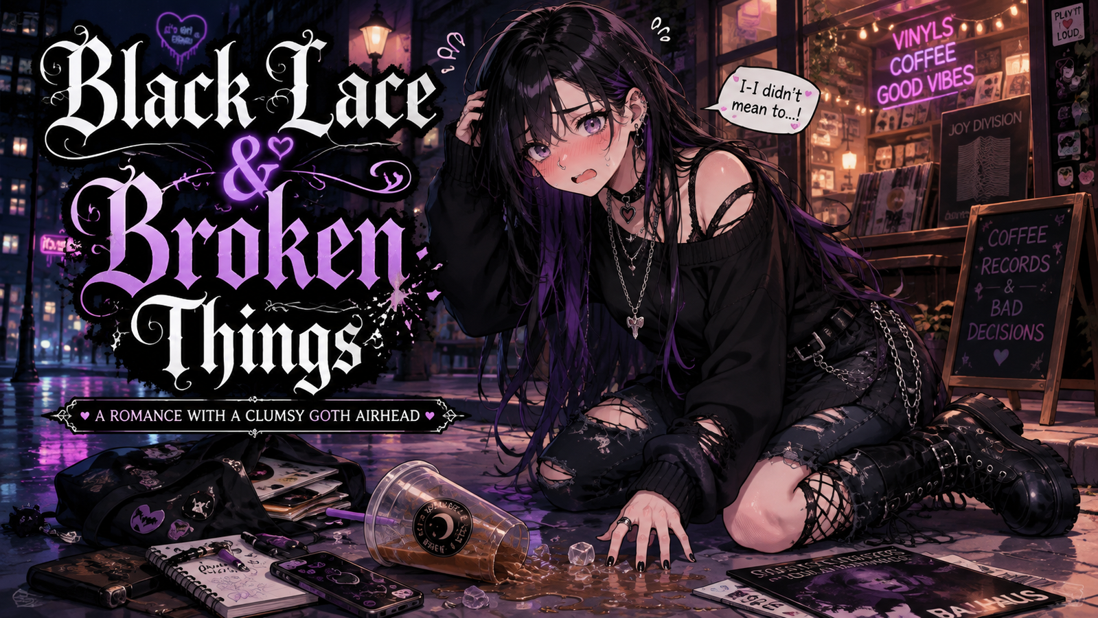 Cover art for Black Lace & Broken Things, a mr turbo scenario on AI Dungeon