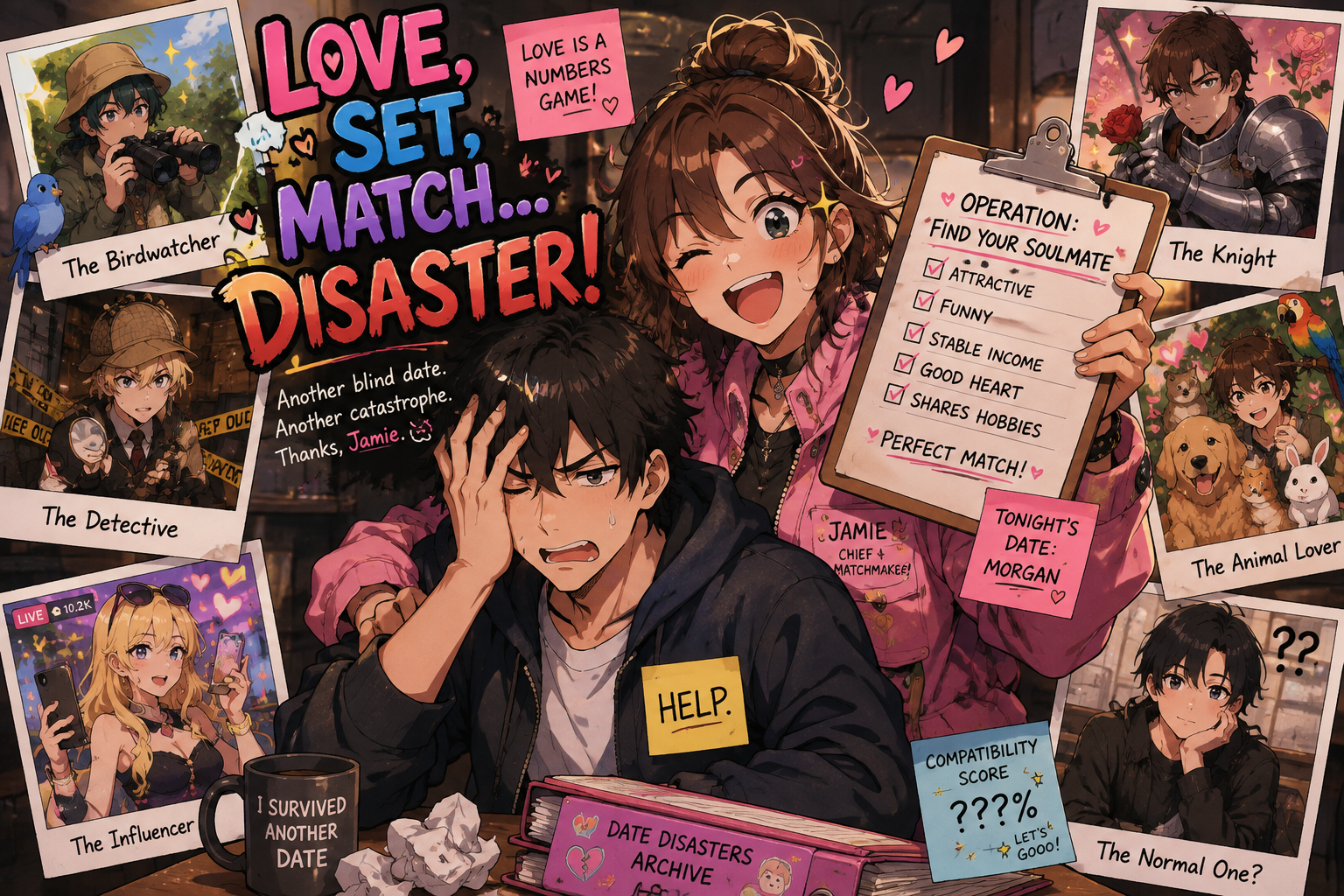Cover art for Love, Set, Match… Disaster, a mr turbo scenario on AI Dungeon