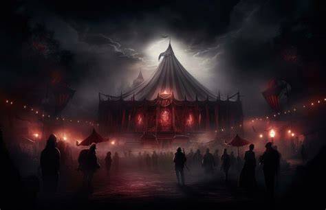 Cover art for 🎪⋆˚࿔Under the circus dome⋆˚࿔🎪, a circus scenario on AI Dungeon