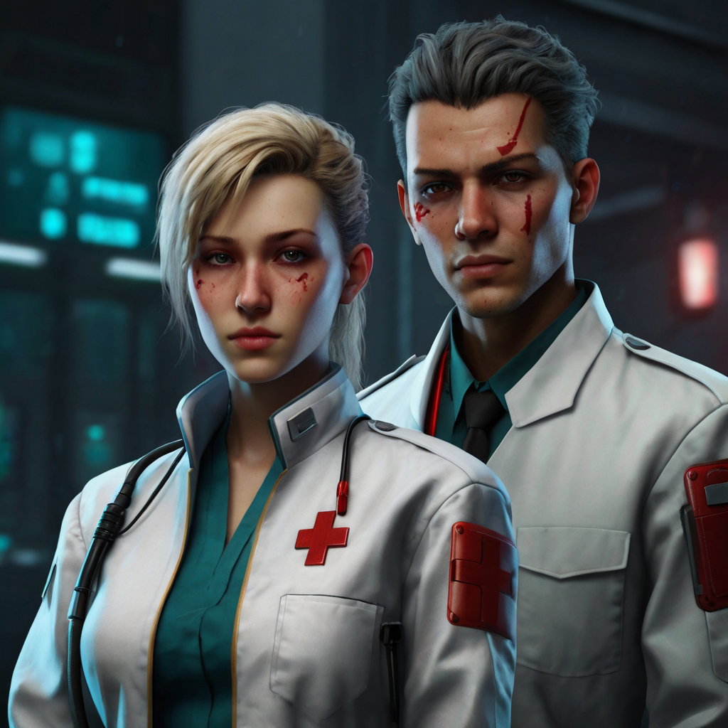 Cover art for Broken Cross, a cyberpunk scenario on AI Dungeon