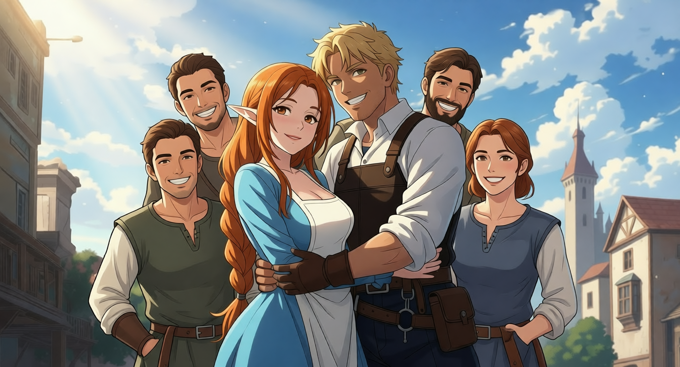 Cover art for 🎭 The whole Village!?, a fantasy scenario on AI Dungeon
