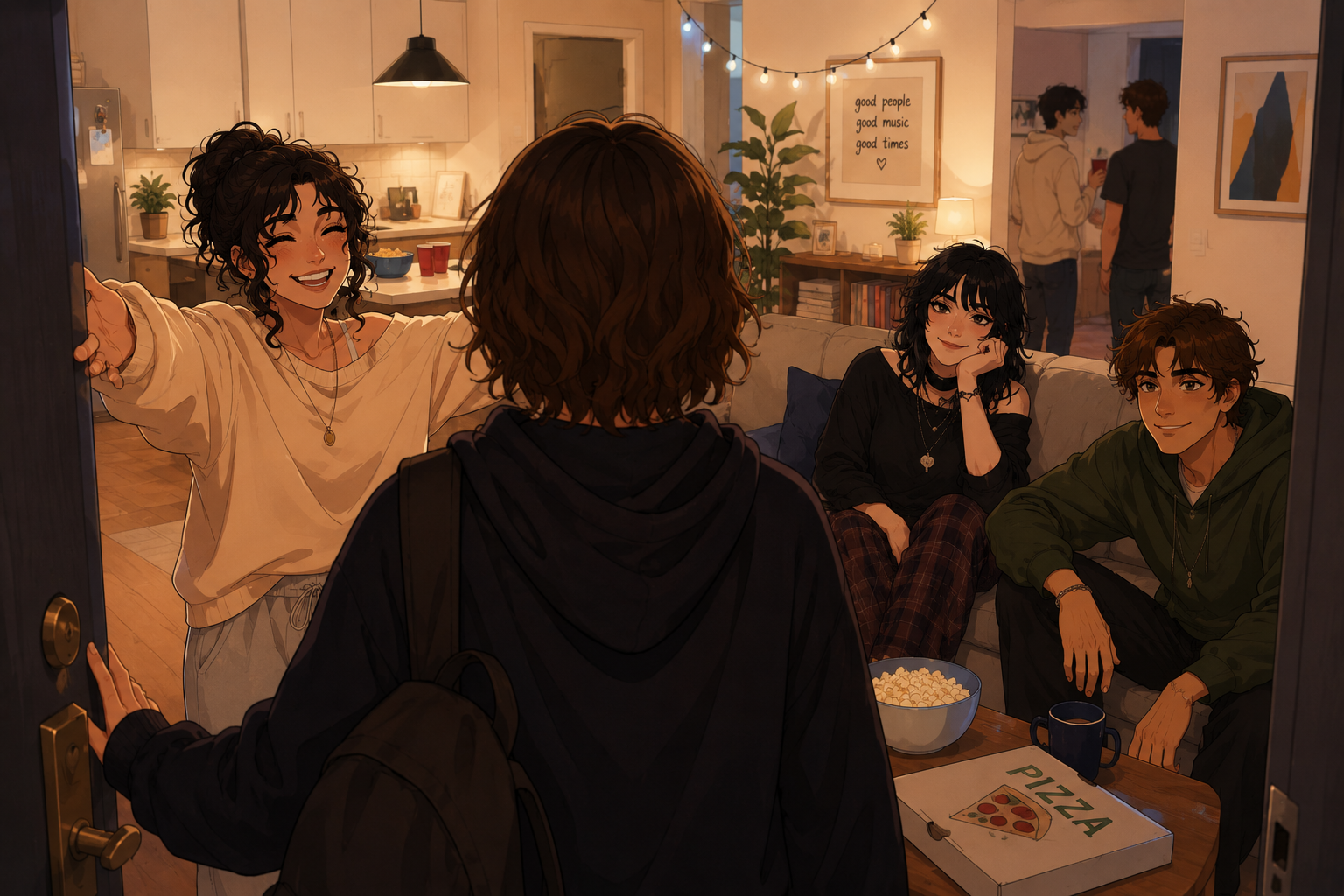 Cover art for After Hours, a romance scenario on AI Dungeon