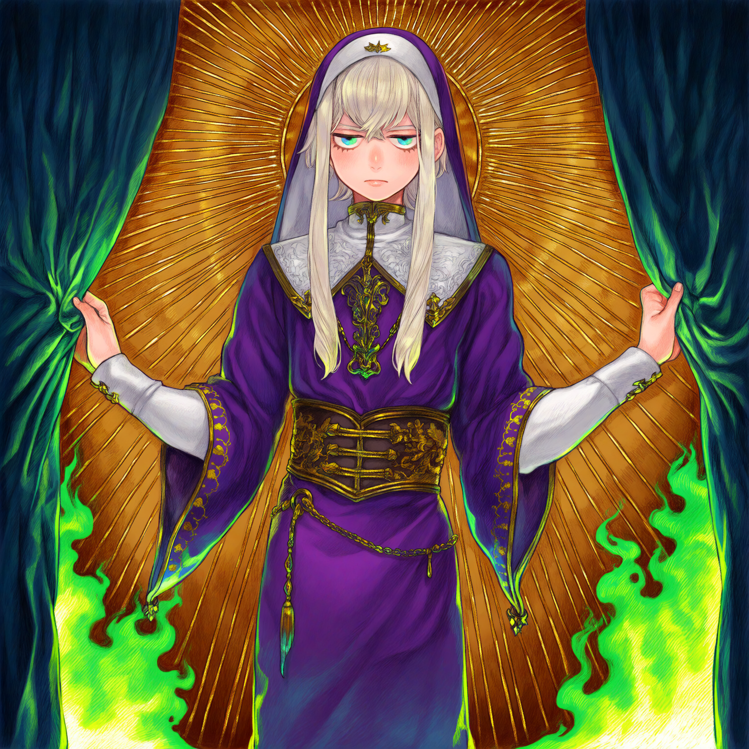 Cover art for The Saint’s Secret, a magic scenario on AI Dungeon