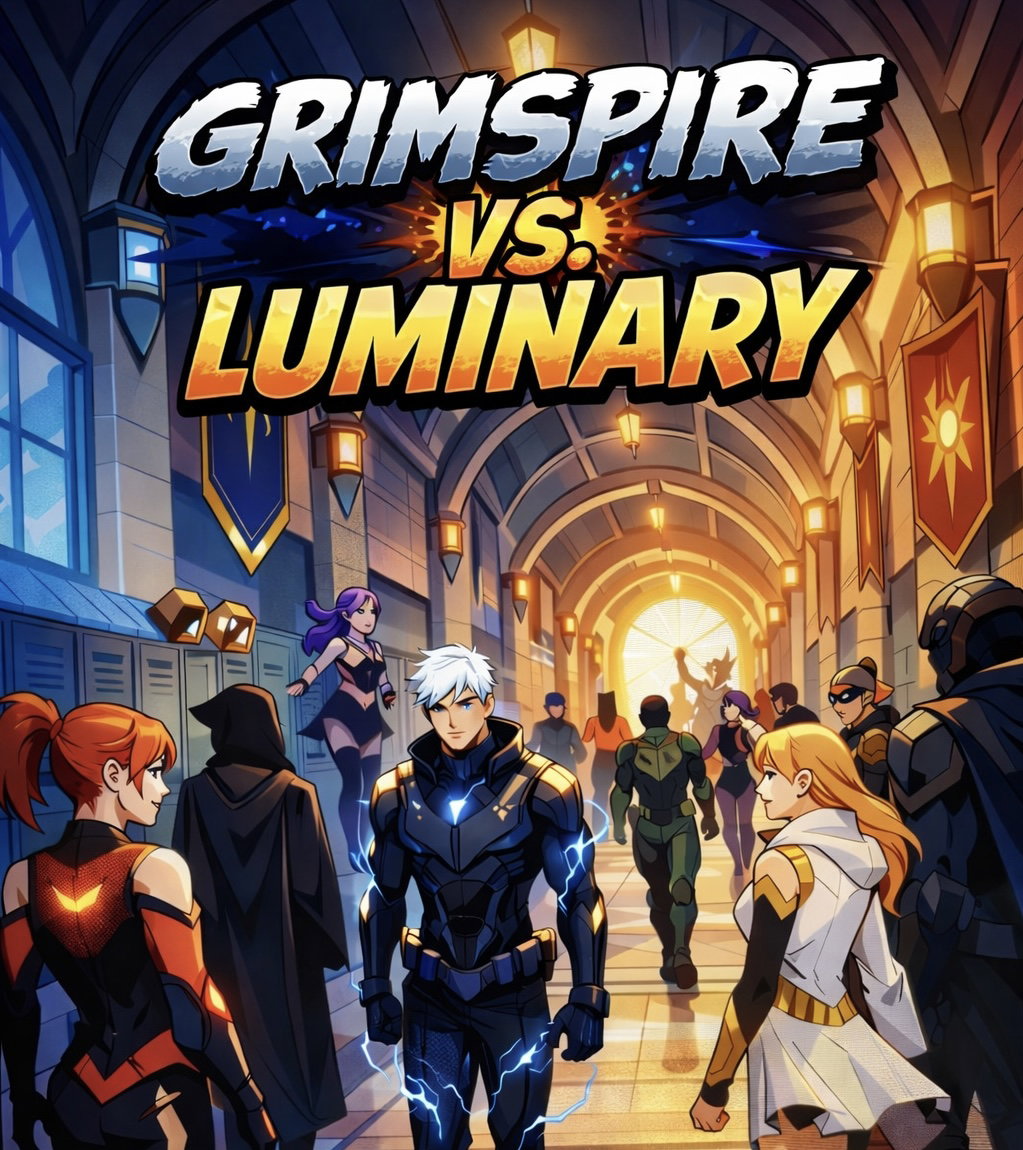 Cover art for Grimspire Vs Luminary, a villain world on Voyage