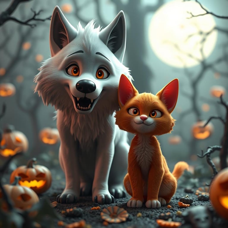 Cover art for Luna and Sunny, a spooktober scenario on AI Dungeon