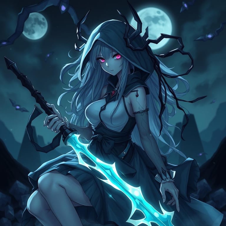 Cover art for My Neighbour, Booela, a spooktober scenario on AI Dungeon