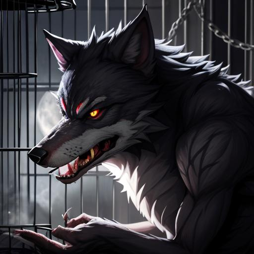 Cover art for Taming the Beast, a werewolf scenario on AI Dungeon