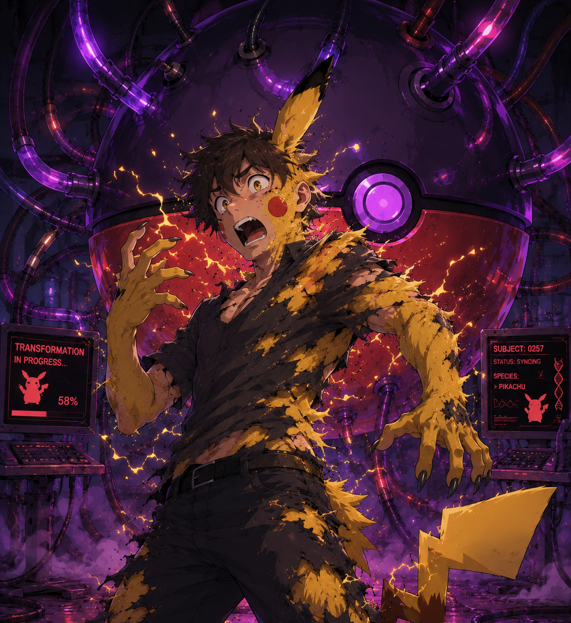 Cover art for "Oh, I guess you are a Pokémon now", a pokemon scenario on AI Dungeon