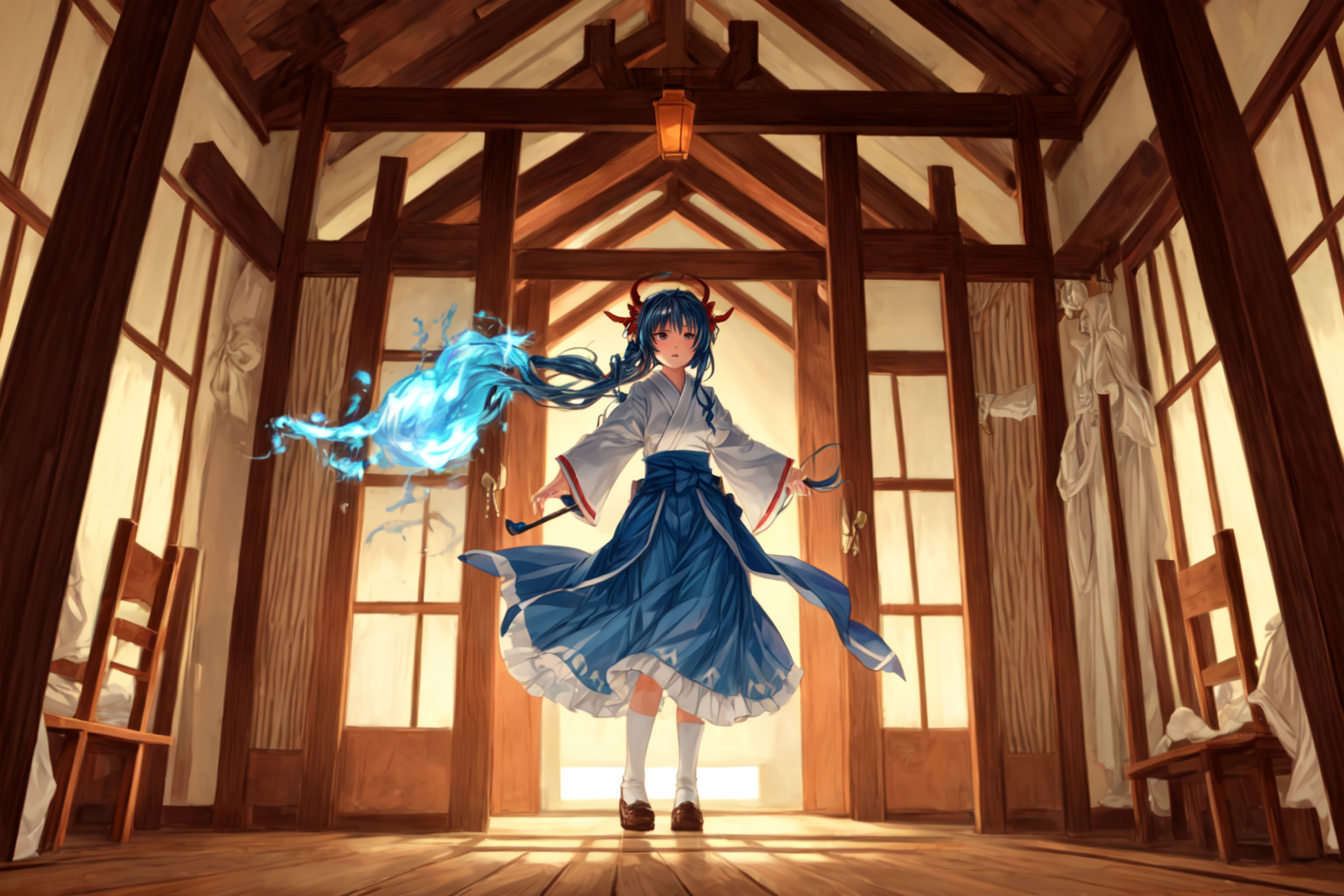 Cover art for Occult Club's Secret Exorcist, a supernatural scenario on AI Dungeon